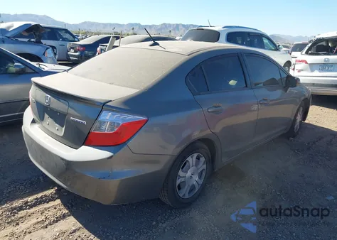 2012 Honda Civic Hybrid z USA, uszkodzony, nr VIN JHMFB4F39CS007159